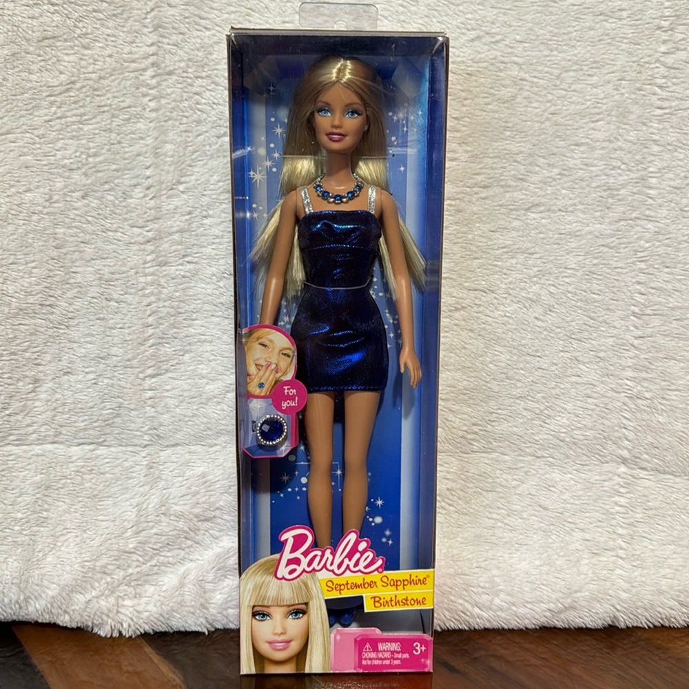 Mattel Barbie 2010 September Sapphire Birthstone